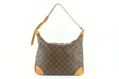 $1228 • Buy Louis Vuitton Discontinued Monogram Boulogne Zip Hobo Bag 13lv40