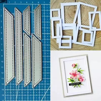 Metal Cutting Dies Border Scrapbooking Photo Frame Embossing Paper Card Stencil • $5.75