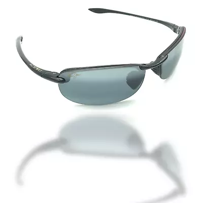 Maui Jim 405-02 Makaha Gloss Black Frame / Grey Polarized Lenses Retail $219 • $164.99