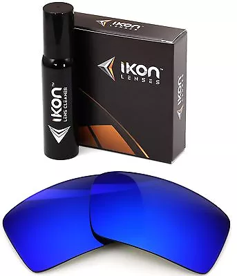 Polarized IKON Iridium Replacement Lenses For Oakley Eyepatch 2 Deep Blue Mirror • $35.90