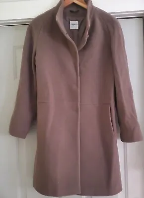 Cinzia Rocca Italy Wool-Blend Coat Brown Dark Camel - Size 8 • $75