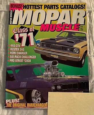 Vintage Mopar Muscle Magazine 1996 Apr Class Of 71 Gtx Duster Charger Cuda  • $3.99