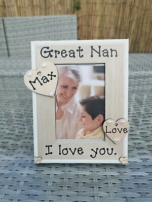 Personalised Great Nan Grandma Grandad Grandparents Gran Photo Picture Frame • £14.95