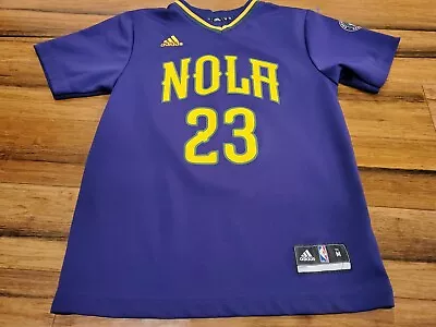 NBA Youth Jersey Medium Nola New Orleans Davis  23 Pelicans Lakers Mardi Gras  • $19.99