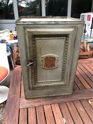 1930s Old Country Tin Bread & Cake Cabinet. Antique Tin Pie Safe Cake Bread Box • $450