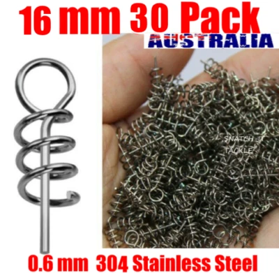 $5.95 • Buy Soft Plastic Lures TwistLock Centering Pin Twist Locks Weedless Fishing Hook