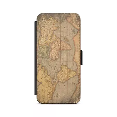 Vintage World Map  Flip Wallet Phone Case • £8.84