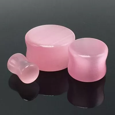 10mm 12mm 16mm Cymophanite Gauges Piercing Stone Ear Plugs Expander Body Jewelry • $12.72