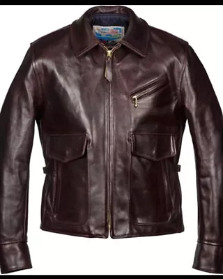 AERO LEATHER JACKET (Half Belt Deluxe) • $1650