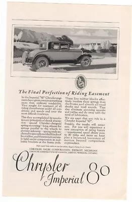 Chrysler Final Perfection Of Riding Easement Imperial 80 1960s Vintage Ad • $6.80