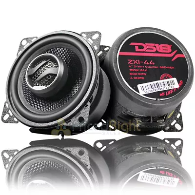 DS18 Elite 4  2 Way Coaxial Speakers 150 Watts Max 4 Ohm ZXI Series ZXI-44 Pair • $56.91