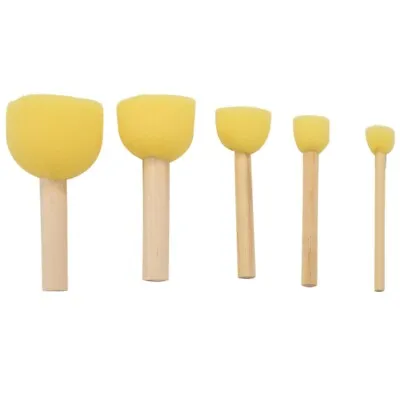 $10.42 • Buy Pack Of 30 Round Foam Sponge Paint Brush Set - Stencil Brush Value Pack - 5 Diy