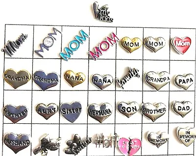 NEW AUTHENTIC Origami Owl Family Mom Aunt Grandma Friend Charms FREE SHIPPING • $5