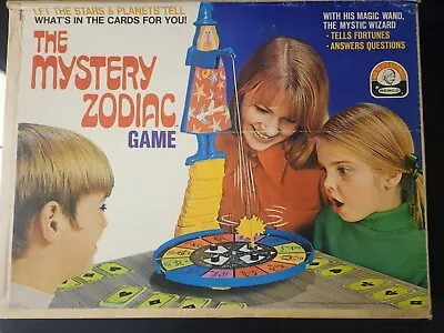 Vintage The Mystery Zodiac Board Game 1969 Rare Complete Remco Fortune Teller • $45