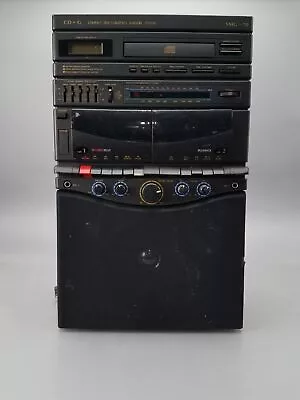 Memorex SMG-70 CD+Graphics Dual Cassette AM-FM Karaoke System - TESTED • $29.92