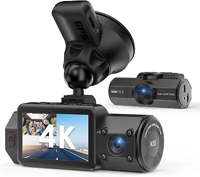 Vantrue N2S 4K Dual Dash Cam 1440P Front And Inside Uber Dash Camera 256GB Max • $400.70