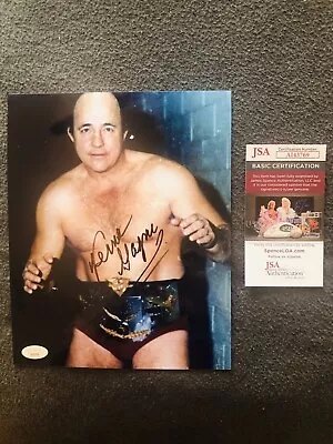 Verne Gagne Signed 8X10 JSA  • $70