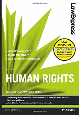 Law Express: Human Rights (Revision Guide) By Shorts Edwin Book The Cheap Fast • £40.99