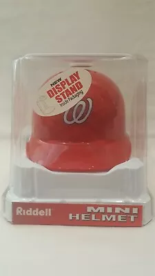 Mlb Washington Nationals Riddell Mini Baseball Helmet W/display Stand Nos 2003 • $49.99