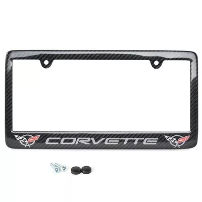 GM Licensed C5 Corvette License Plate Frame Carbon Fiber - C5 Logo Or Z06 405HP • $74.95