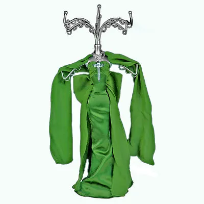 Mannequin Jewellery Display Stand Necklace Holder Lady Figure Dress Gift Green • £10