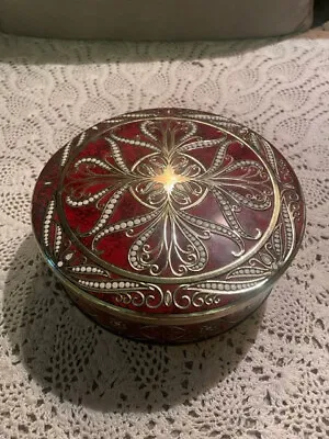 Vintage Daher Multi-Color Floral Tin Container With Lid Made In England • $12