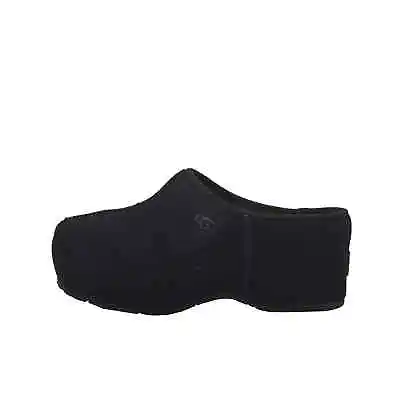 UGG Cottage Clog Black Women's Slip On Suede Platform Mule Clog 1143834 • $109