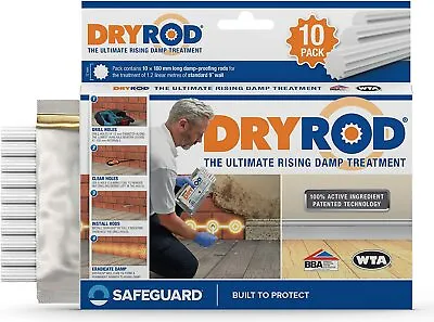 Dryrod Damp Proofing Rods -  Rising Damp Course Treatment - BBA Approved • £99.99