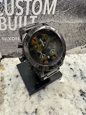 RARE Nixon 42-20 Tigers Eyes Chrono Watch In Box *missing One Chrono Hand* • $84.95