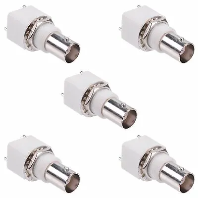 5 X Insulated Vertical BNC Socket Connector 50 Ohm Coaxial Coax Connector • £6.19