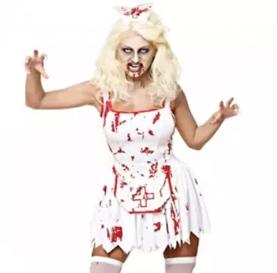 Halloween Ladies Sexy Zombie Nurse Costume Large • £19.99