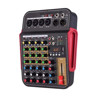 4 Channels Studio Audio Mixer BT USB Digital Sound Mixing Console Board D8A7 • $51.89