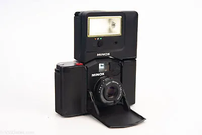 Minox 35 EL Subminiature 35mm Film Camera & FC 35 Flash AS-IS Parrts Repair V21 • $47.49