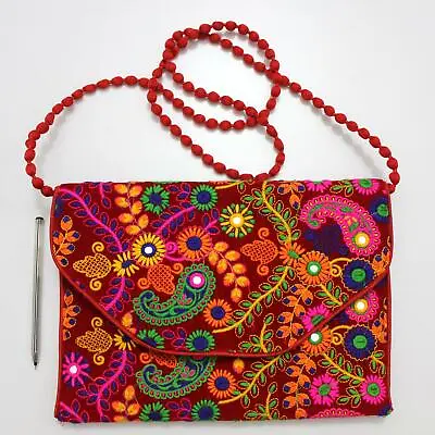 Vintage Tribal Banjara Indian Handmade Ethnic Women Purse Stylish Clutch Bag G • $17.99