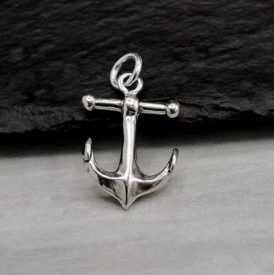 925 Sterling Silver Anchor Charm - Nautical Marine Pendant - Anchor Jewelry • $13.95