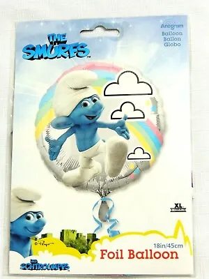 $3.25 • Buy New  In Pkg. ~~the Smurfs - 18  Foil  Balloon -party Supplies