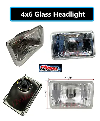 FOUR(x4) 4x6  H4 Glass Headlights Conversion Halogen Semi Sealed Kit HID & LED • $71.24