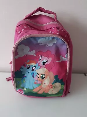 Used Pink My Little Pony Backpack 33 X 27 X 13 Cm • £1.99