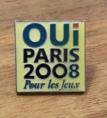 Paris 2008 Candidate Bid City Oil Paris Olympic Bid Pin • $6