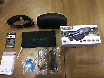 Bluetooth Aviwear Black Sunglasses With Video Camera MP3 Player Answer Phone • $249.99