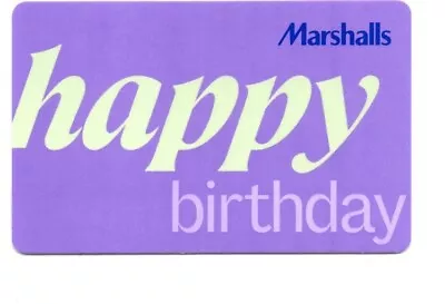 Marshalls Happy Birthday Gift Card No $ Value Collectible • $1.99