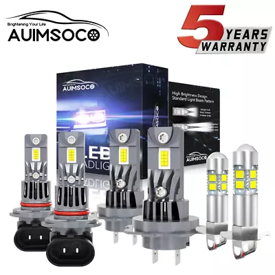 Combo 9005 H7 H3 LED Headlight High Low Beam Fog Light Bulbs Super Bright White • $79.99