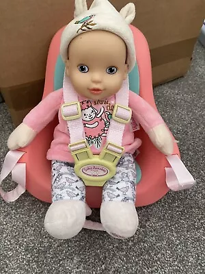 Baby Annabel Dolls Car Seat  With First Baby Annabell Soft  Doll • £7.99