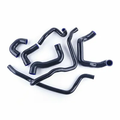 FOR 1988-1993 BMW E30 M20 325 325i 6CYL BLACK SILICONE RADIATOR COOLANT HOSE KIT • $109.99