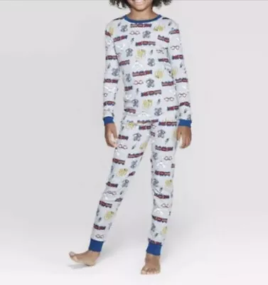 NWT Harry Potter Size 4 4T Unisex Pajamas Boys Girls Cotton Gray Sleepwear Magic • $2.57