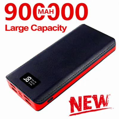 $28.95 • Buy 900000mAh Portable Power Bank LCD 4 USB Fast Battery Pack Charger For Phone AUS