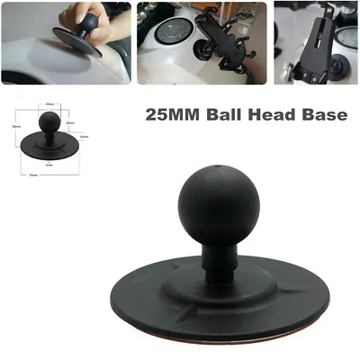 25MM Ball Head Base Motorcycle Bikes Fuel Tank Fixed Phone/Camera Holder Mount • $19.49