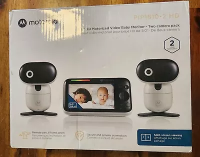 Motorola Baby PIP1610-2 HD- 5  Motorized Video Baby Monitor With 2 Cameras • $99.99
