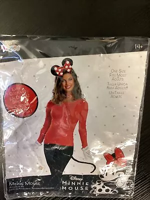 Disguise Minnie Mouse Accessory Kit One Size  Headband Gloves Tail • $35