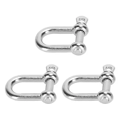  3Pcs U Shape Shackle Zinc Alloy Survival Bracelet Buckles For Paracord • $6.34